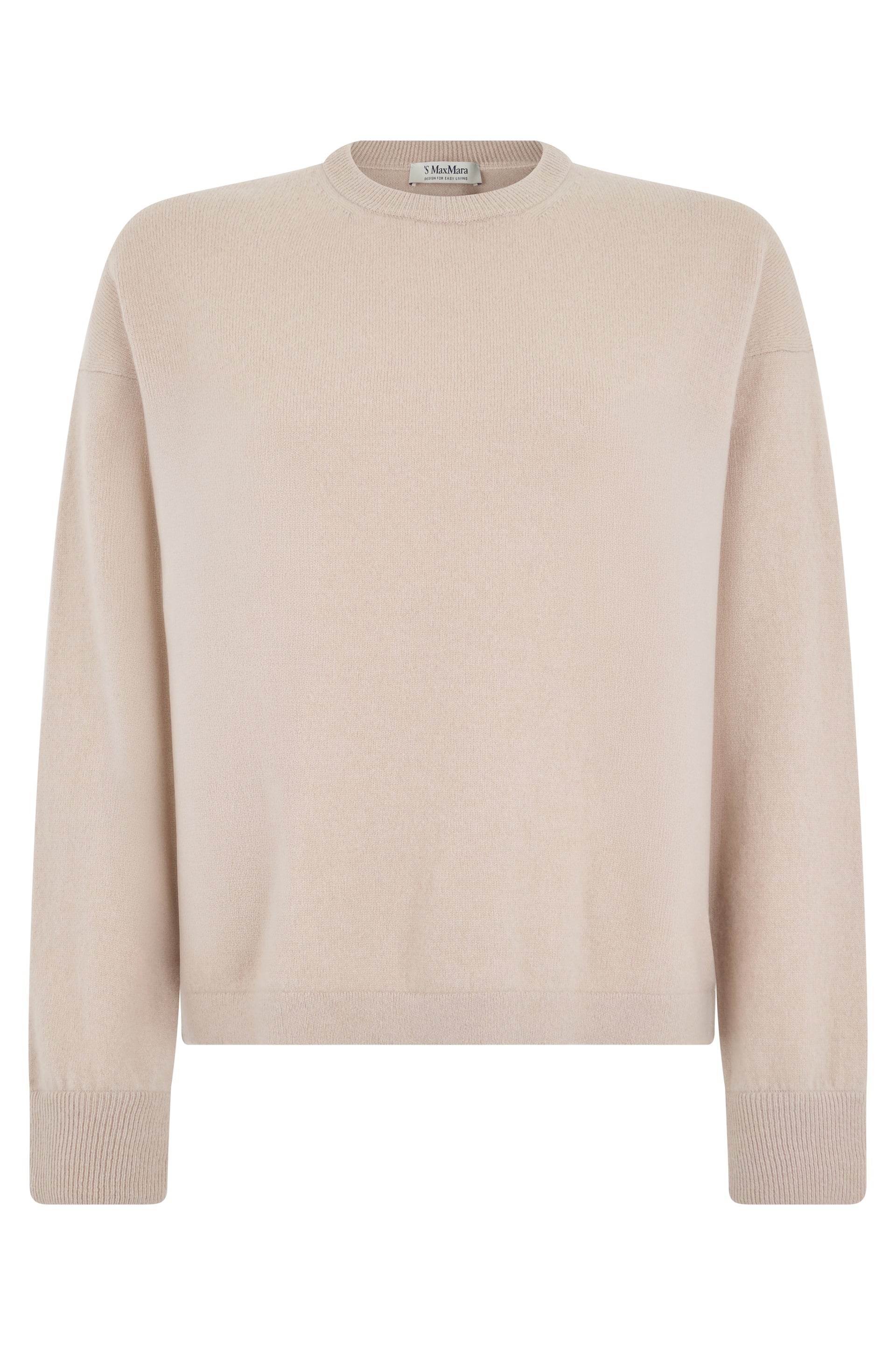 Sleek Cashmere Blend Crewneck Sweater