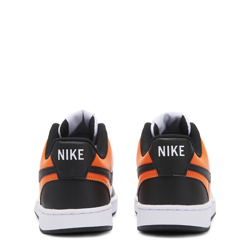 Men's Court Vision Low Sneakers (White/Orange/Black)