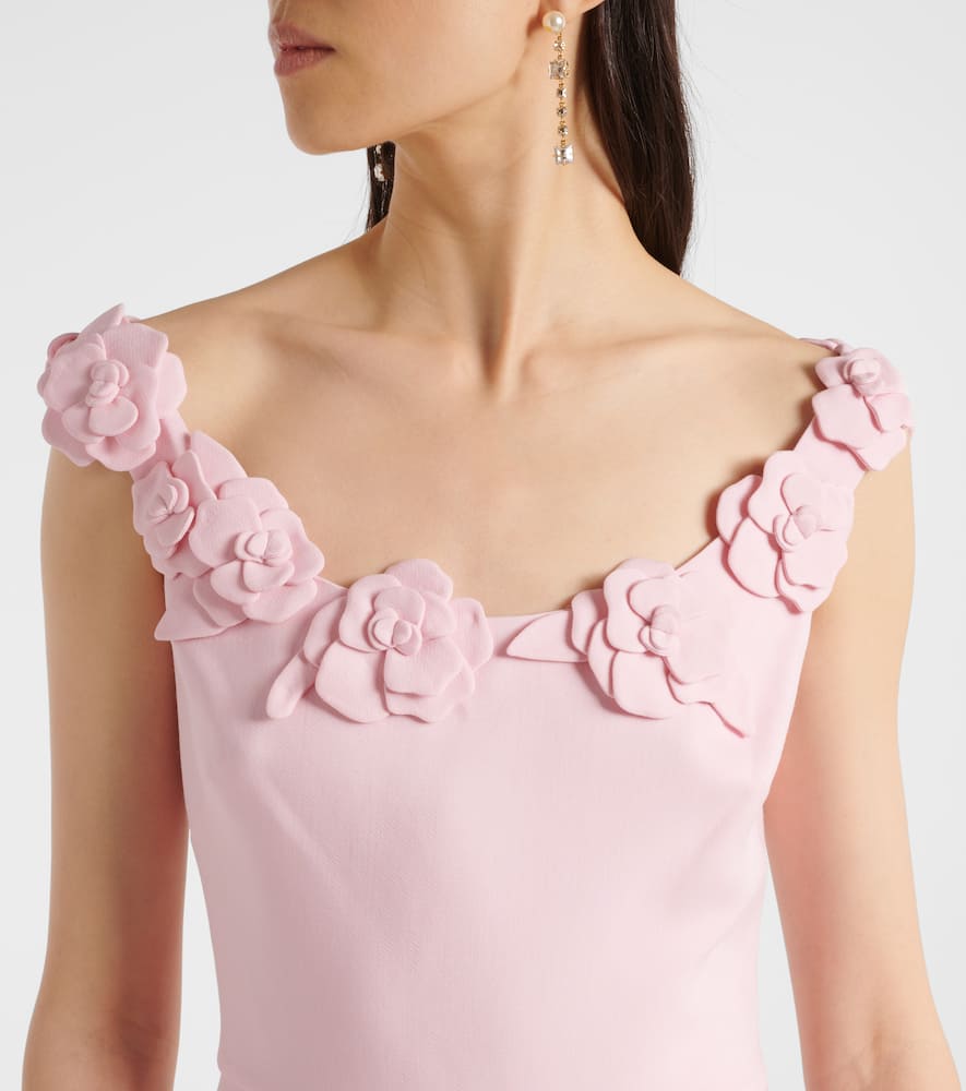 Crepe Couture floral midi dress