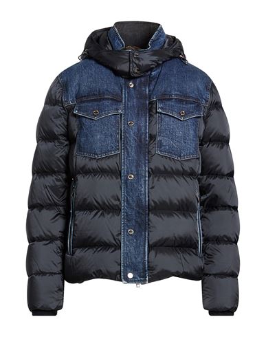 Man Puffer Navy Size 40 Polyamide, Cotton, Elastane