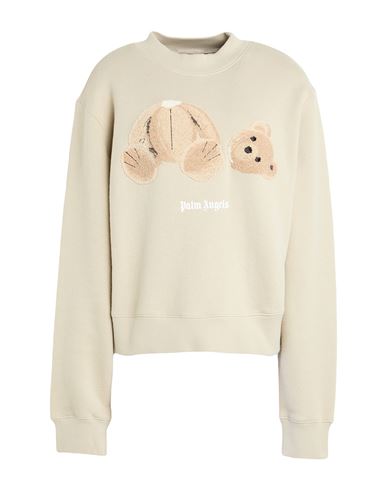 Woman Sweatshirt Beige Size M Cotton