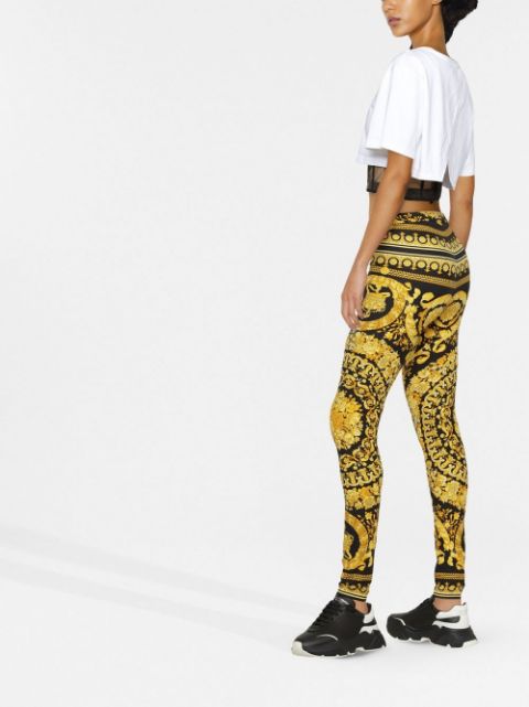 Barocco-print leggings