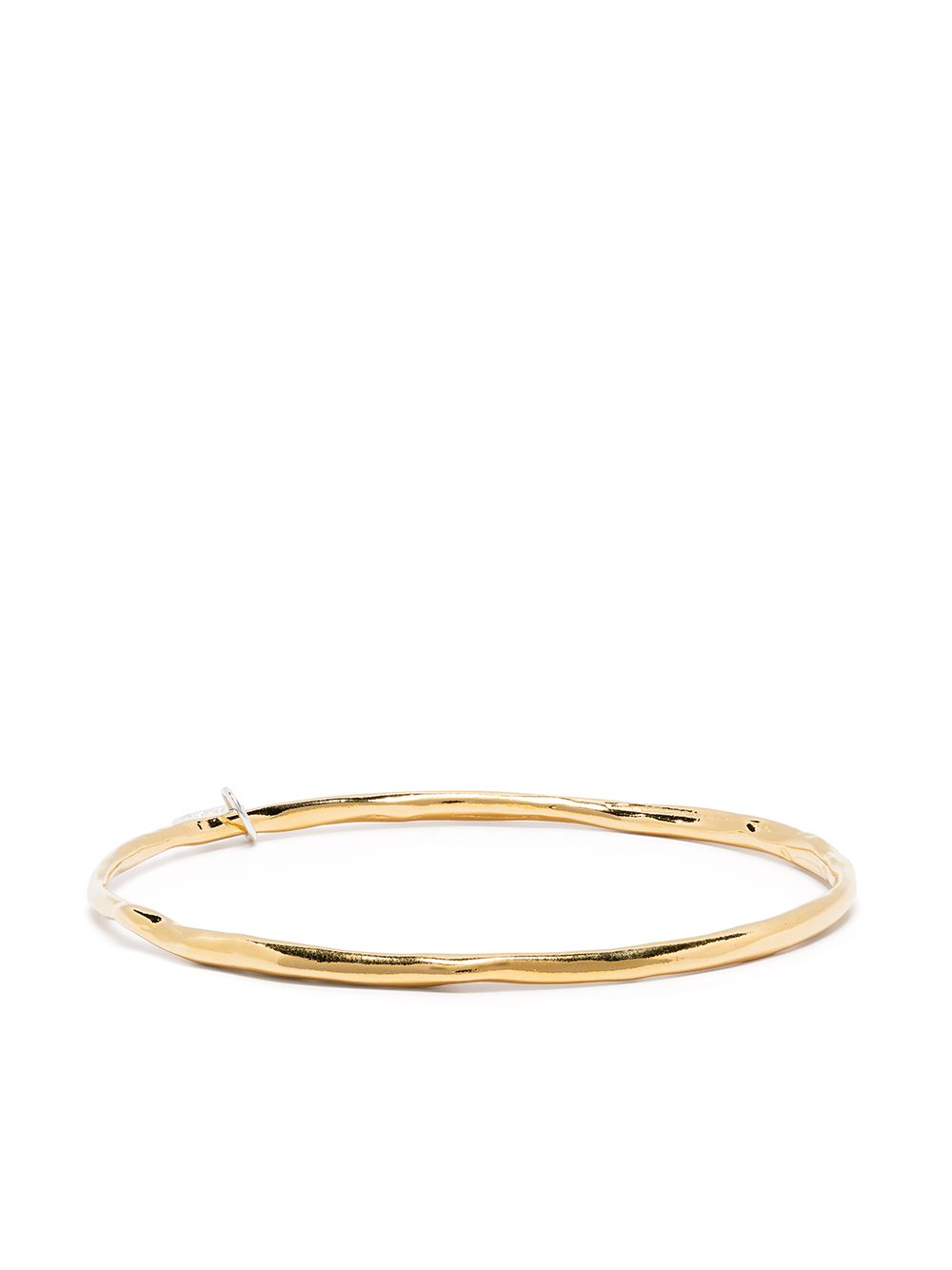 Voyages Naturalistes shaped bangle bracelet - Gold