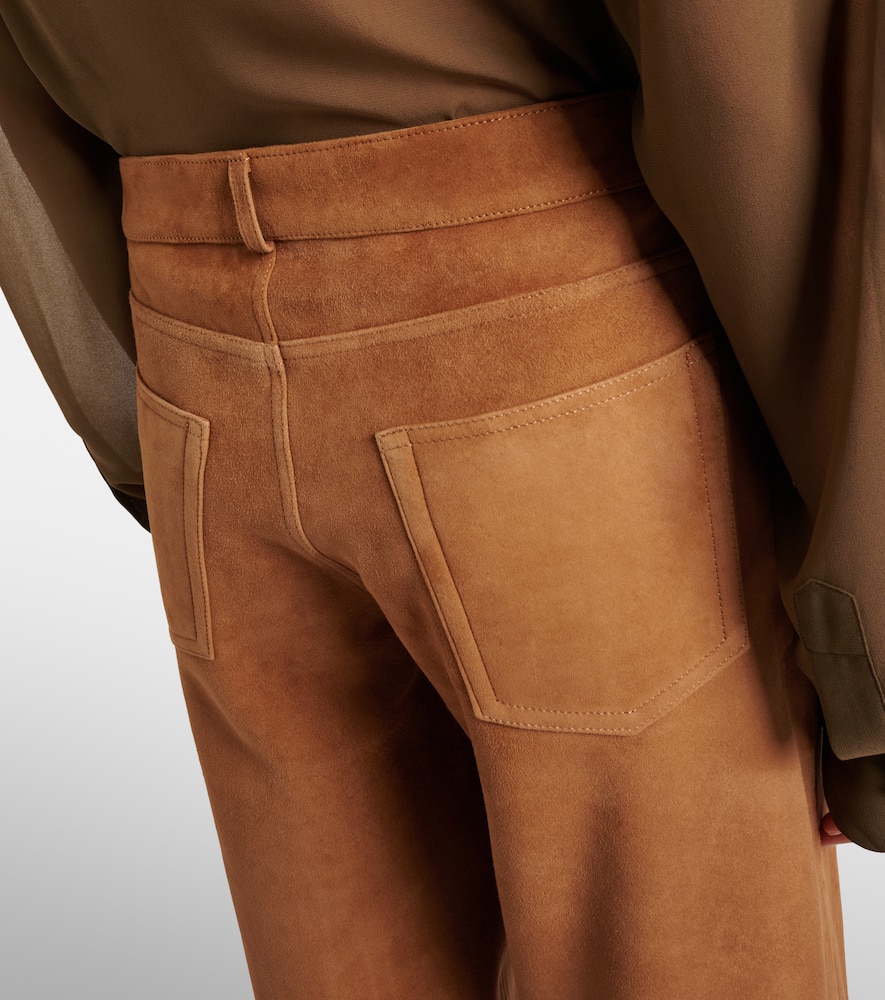 Milo suede wide-leg pants