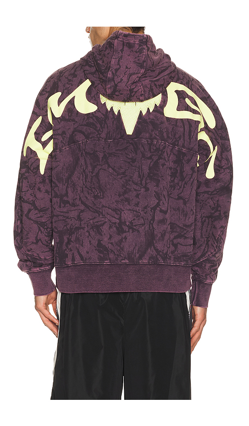 Fox Racing Image Print Fleece Hoodie in Purple. L. Also in
