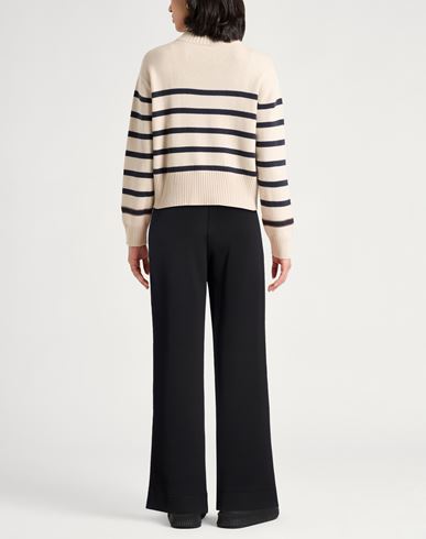 Woman Pants Black Size M Cotton, Polyester, Elastane