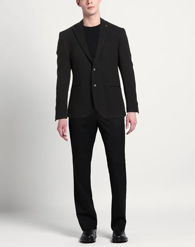 Man Blazer Black Size 42 Polyester, Viscose, Elastane
