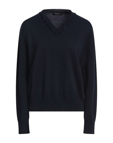 Woman Sweater Midnight blue Size M Virgin Wool, Silk, Cashmere, Polyamide, Polyester