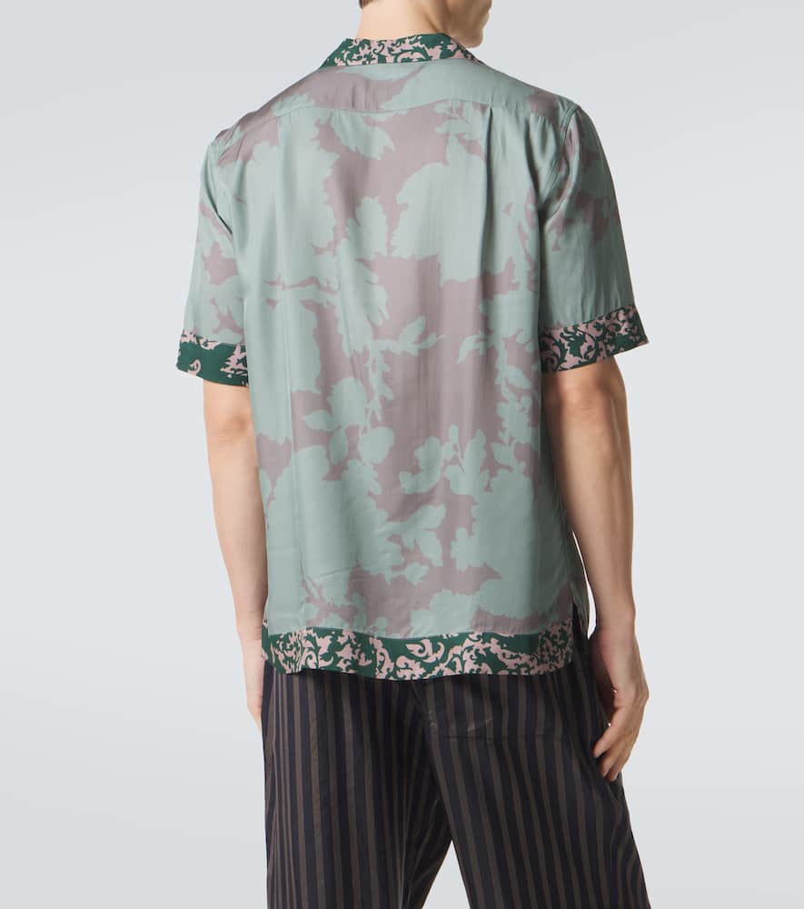 Printed bowling shirt