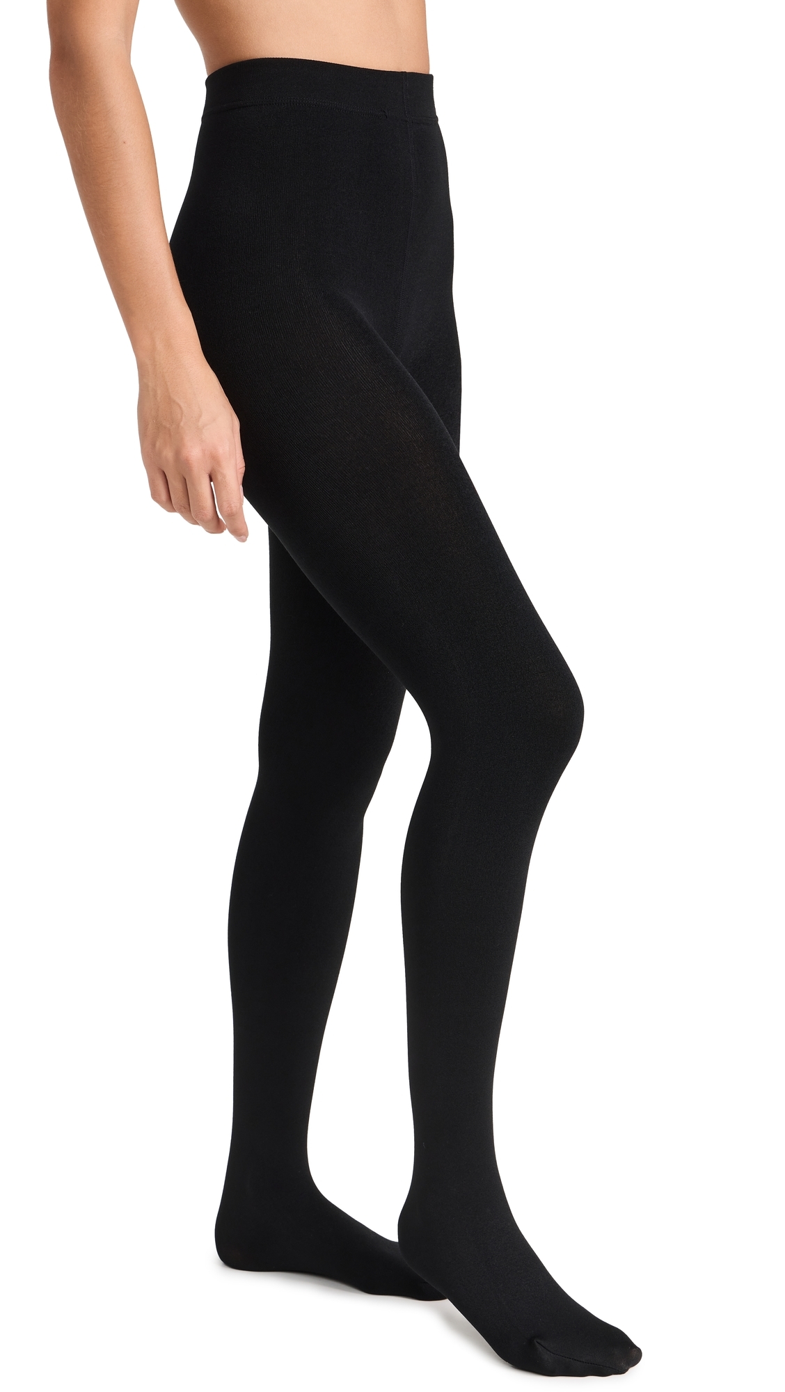 Fleece Lined Tights 300 Denier Black