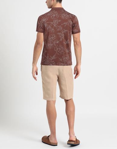 Man Polo shirt Brown Size S Cotton