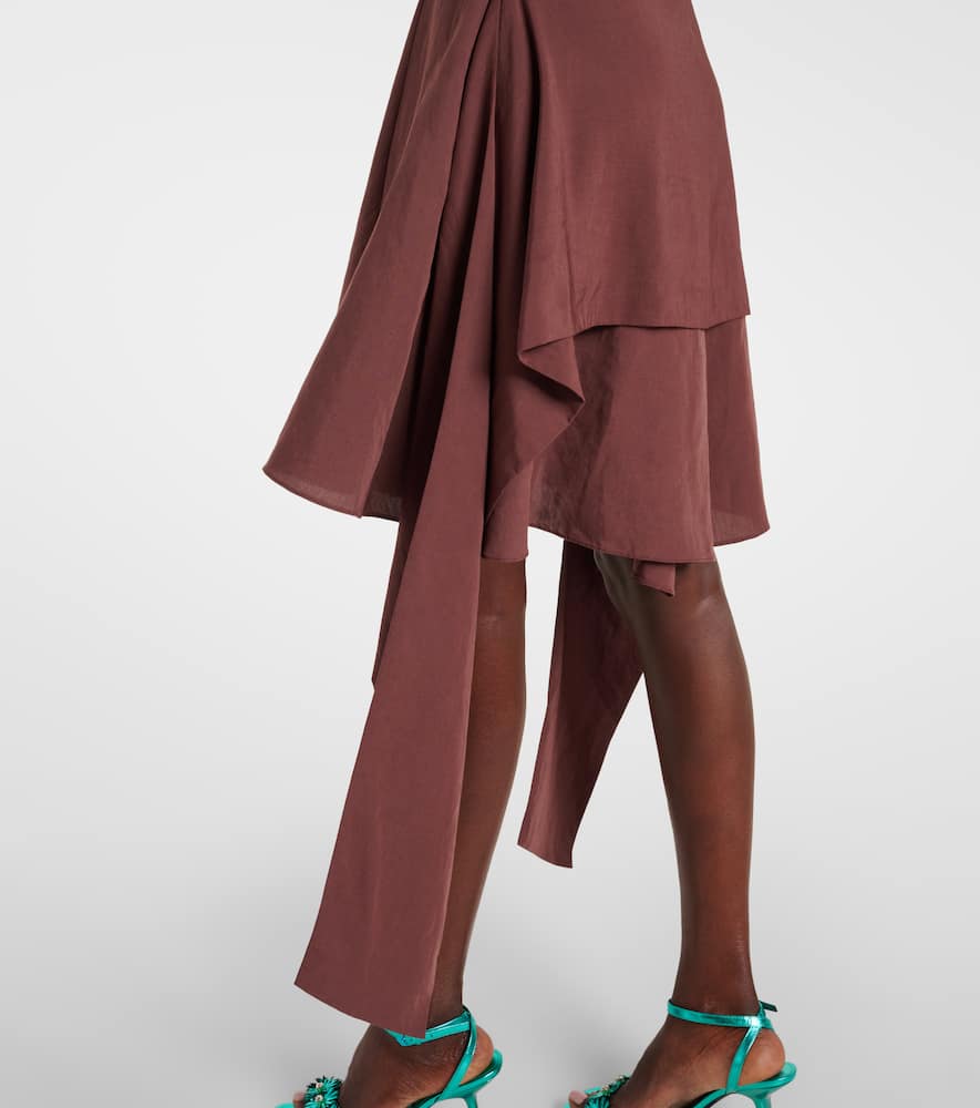 Paula's Ibiza tie-detail midi dress