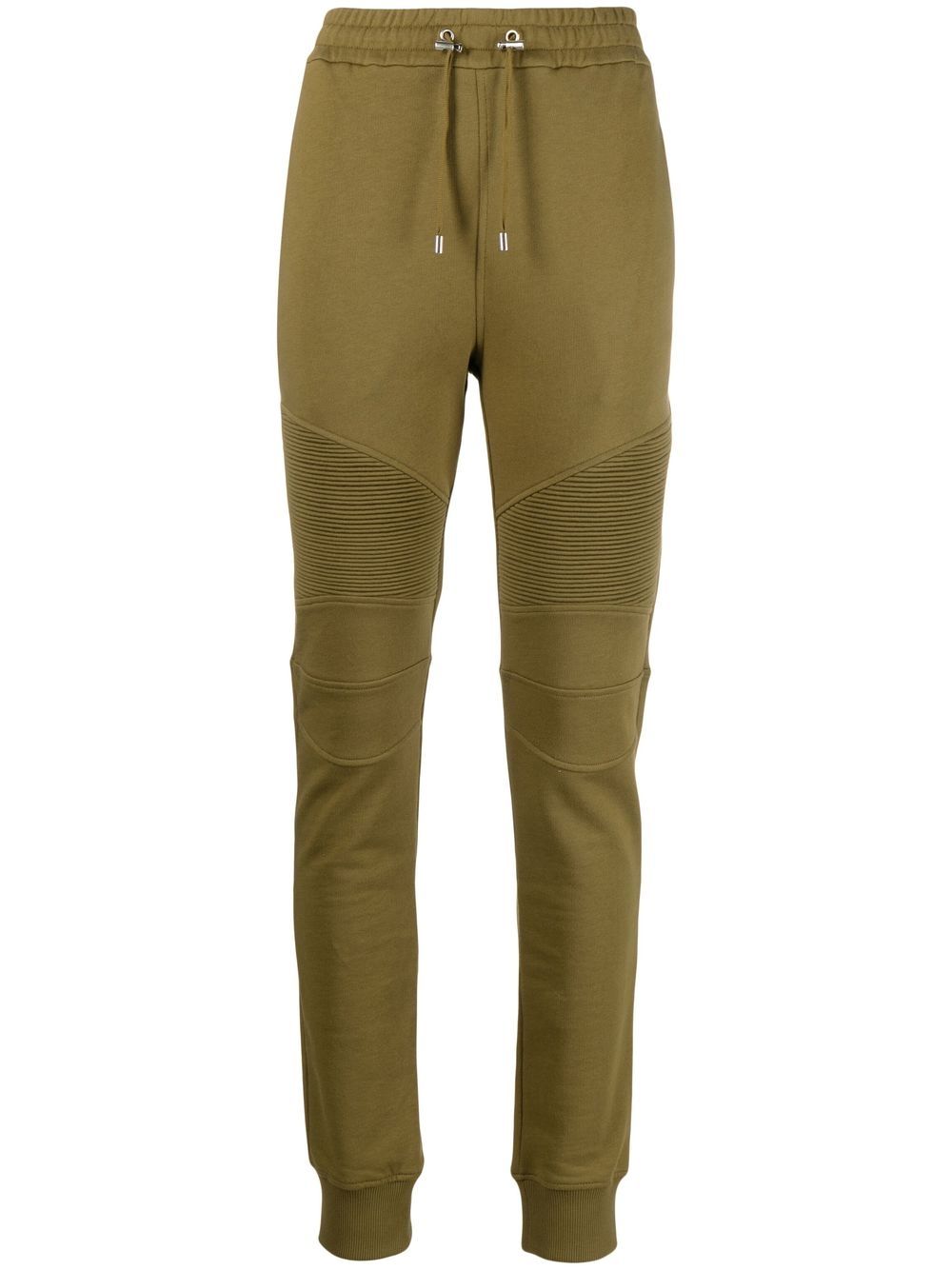 Panelled slim-cut track pants - Green