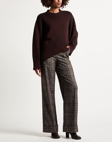 Woman Sweater Chocolate brown Size 4 Wool, Cashmere
