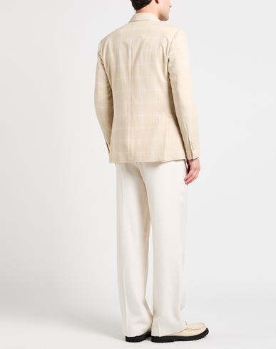 Man Blazer Beige Size 36 Viscose, Cotton