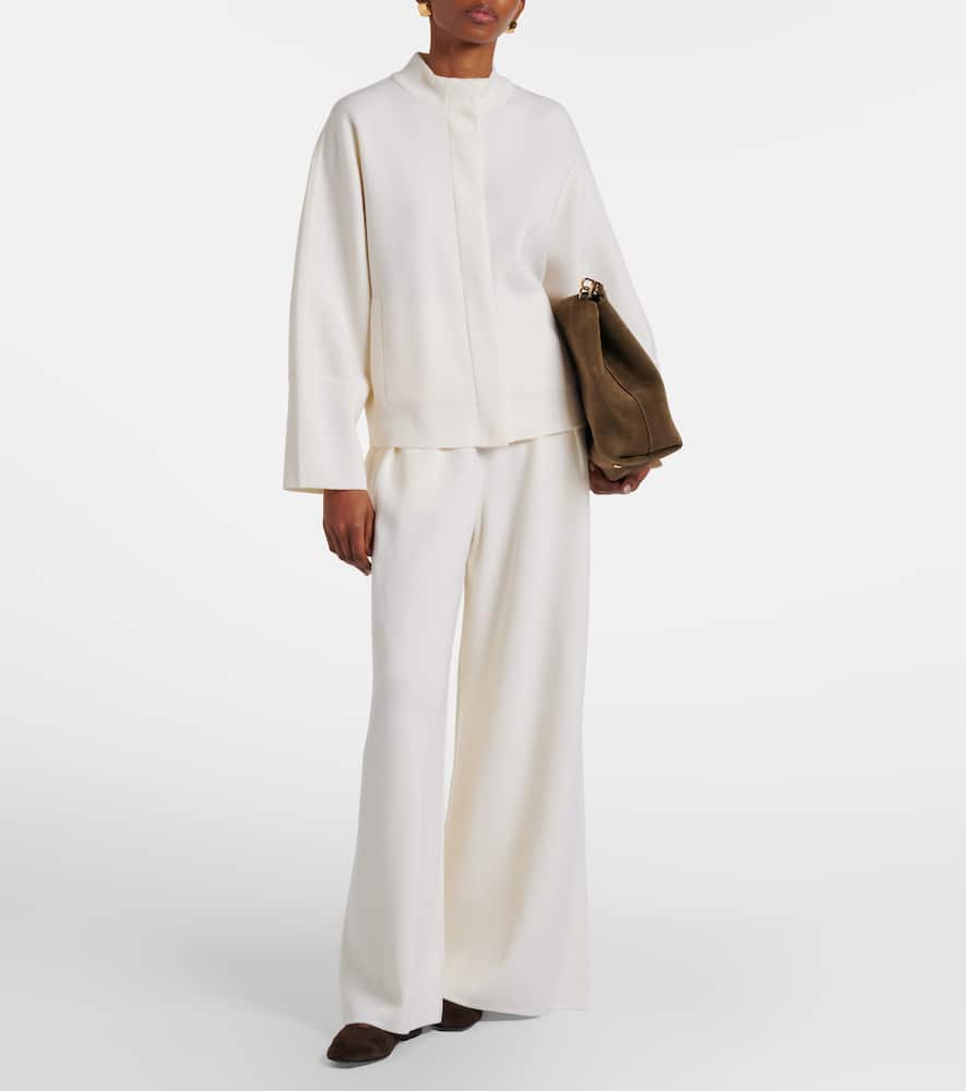 Bora virgin wool wide-leg pants
