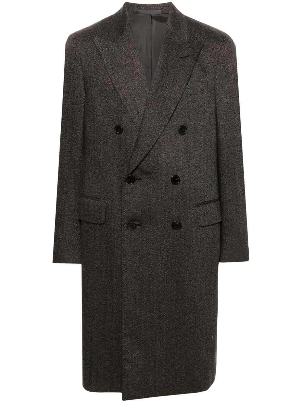 Herringbone coat - Black