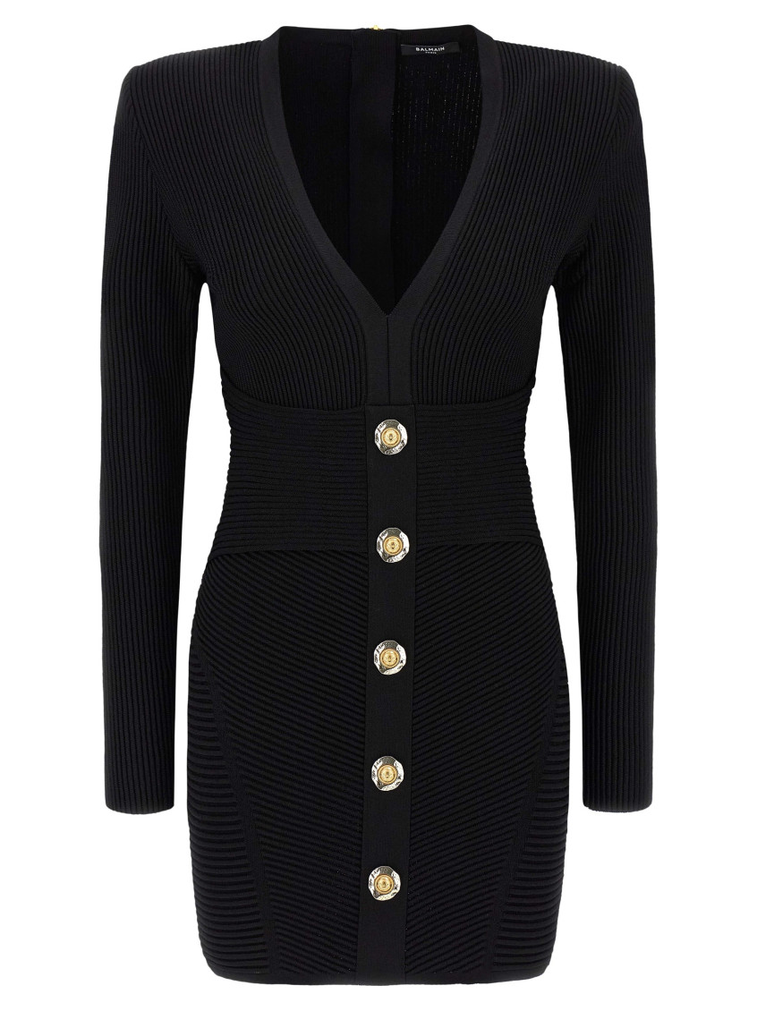Short Dress In Black Viscose Blend