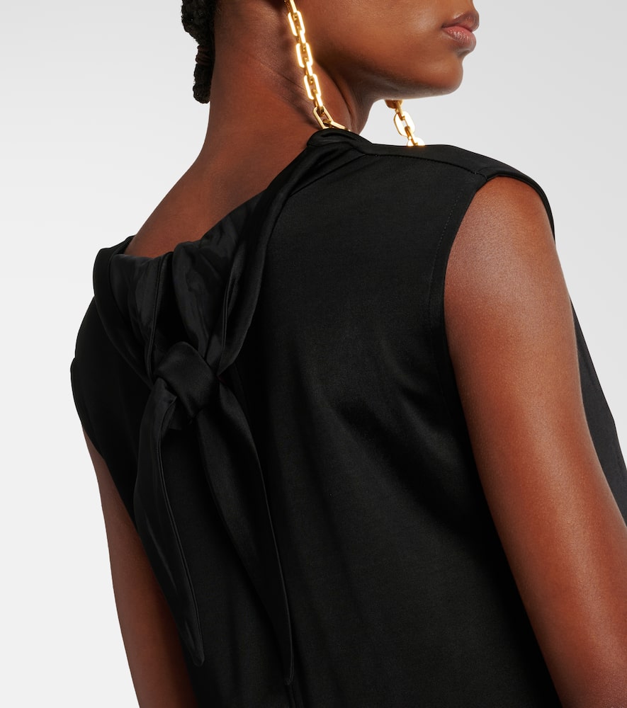Tie-detail midi dress