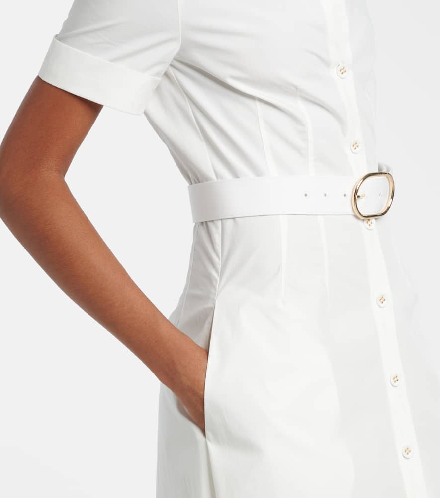 Cotton poplin shirt dress