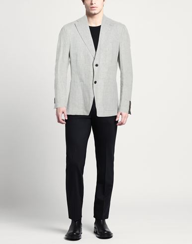 Man Blazer Light grey Size 42 Linen