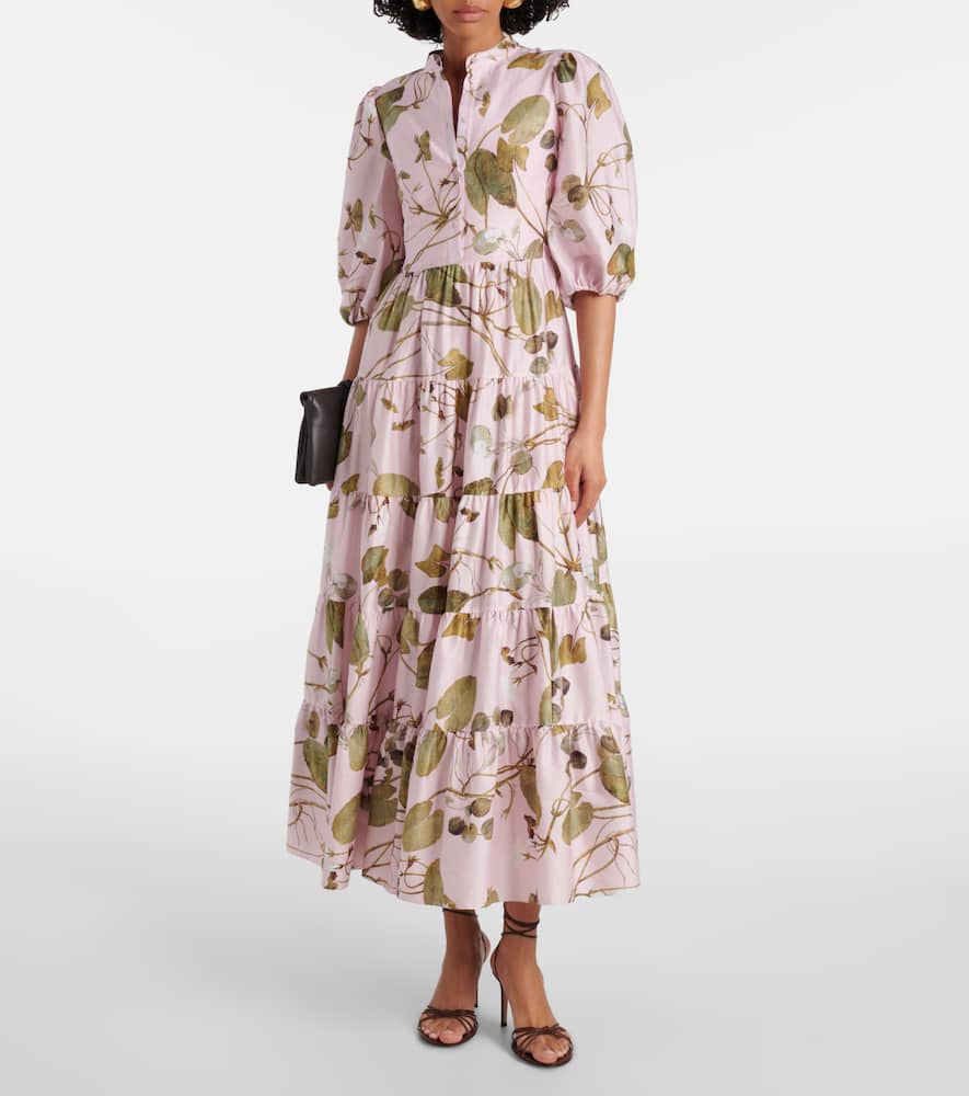 Floral cotton shirt dress