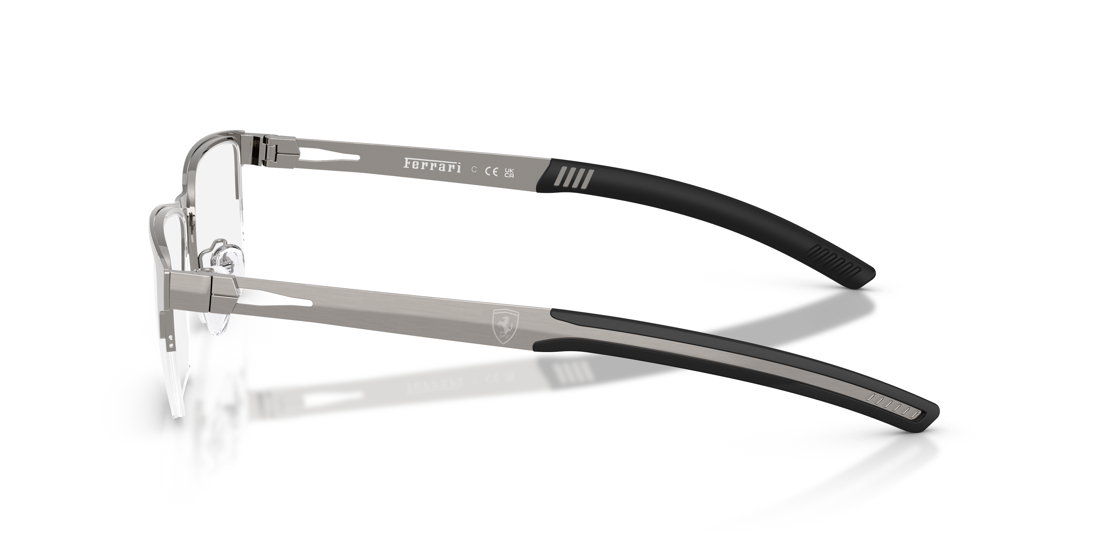 Ferrari Scuderia Man Ferrari Scuderia FZ7017D 110 Optical frames Metal Grey Transparent Squared Norma