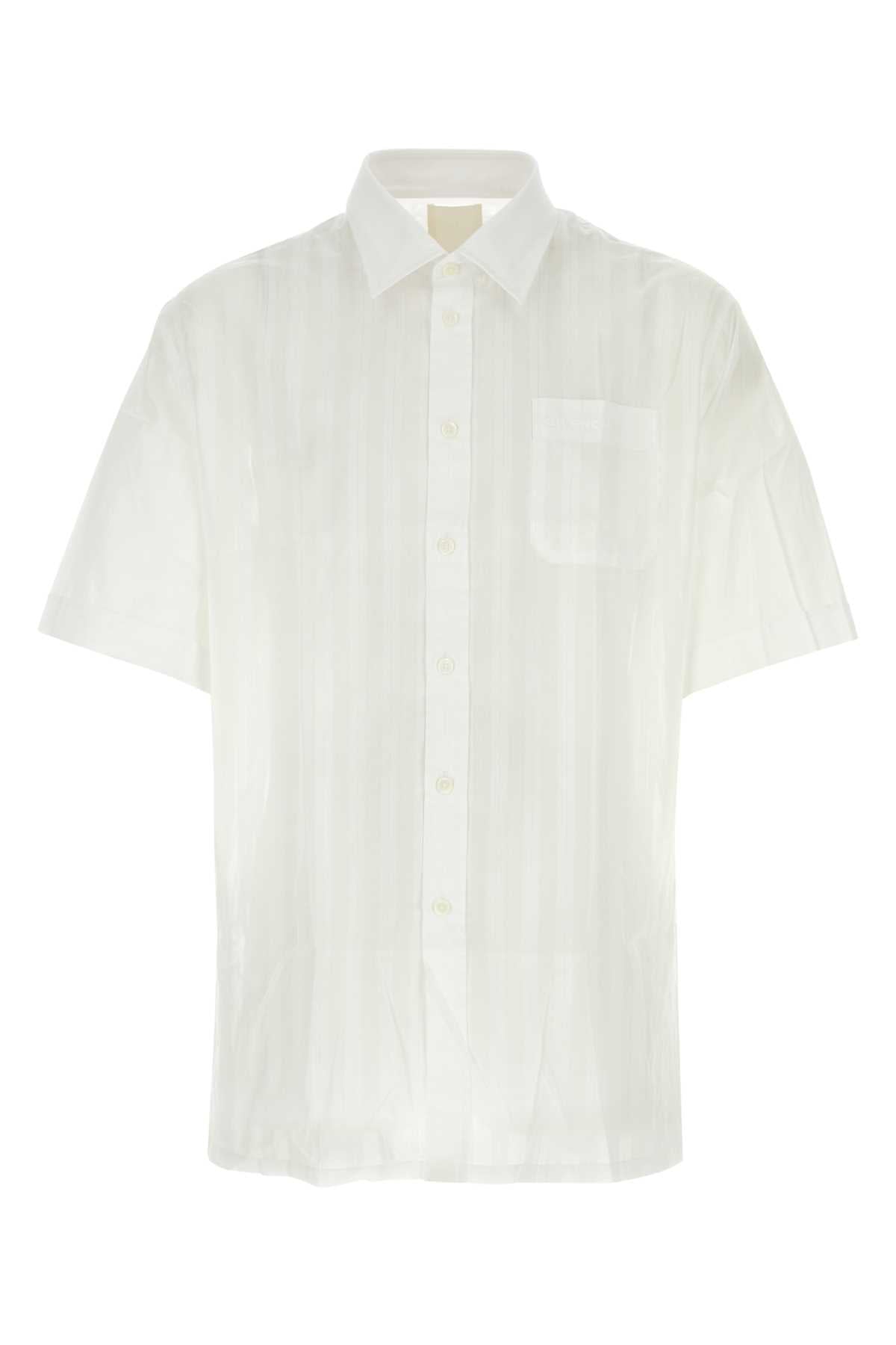 Embroidered Poplin Shirt — White