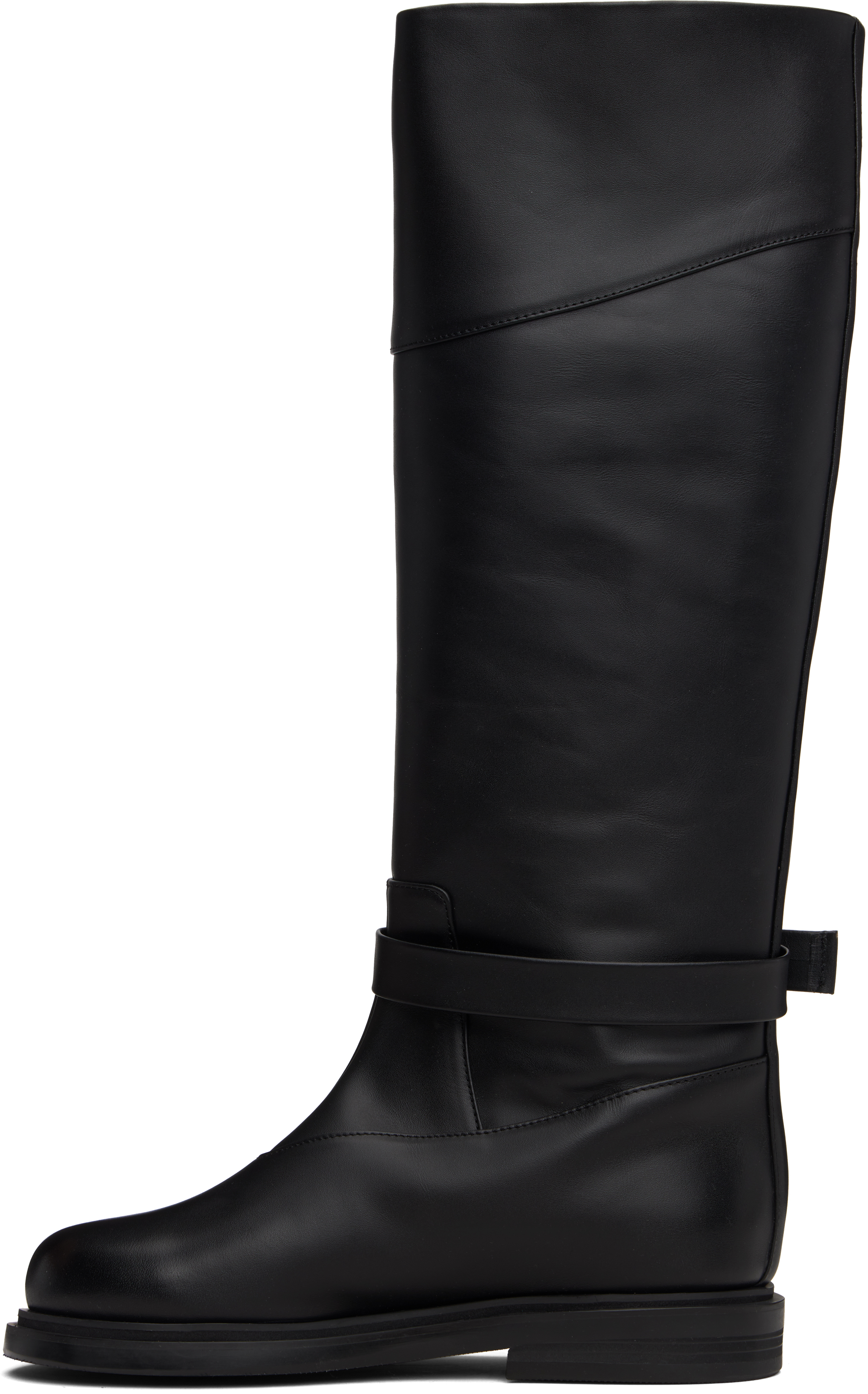 Black Belted Angt Long Tall Boots