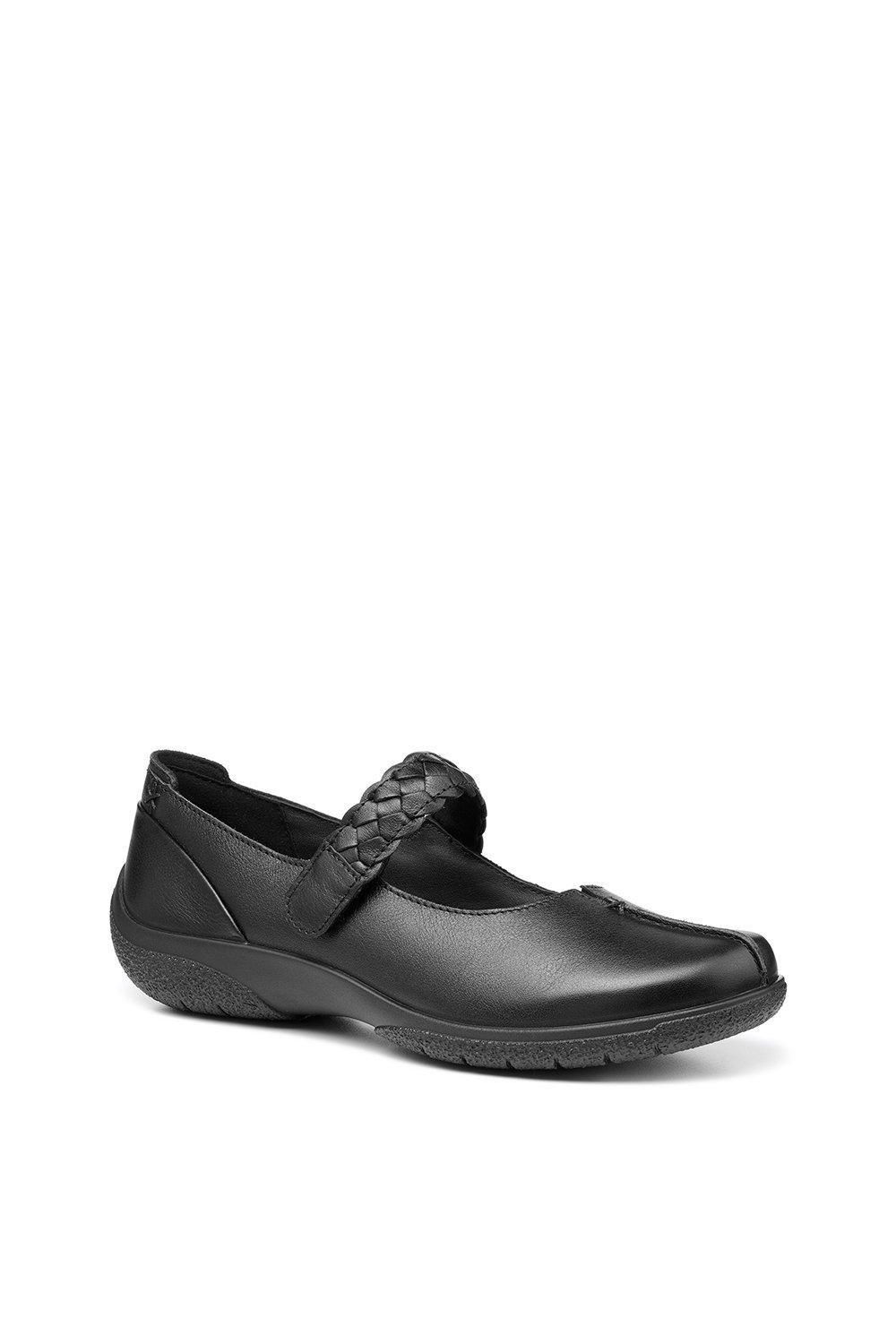 Hotter Women's Wide Fit 'Shake II' Mary Janes Shoe in Black
