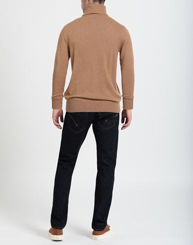 Man Turtleneck Camel Size 38 Cashmere