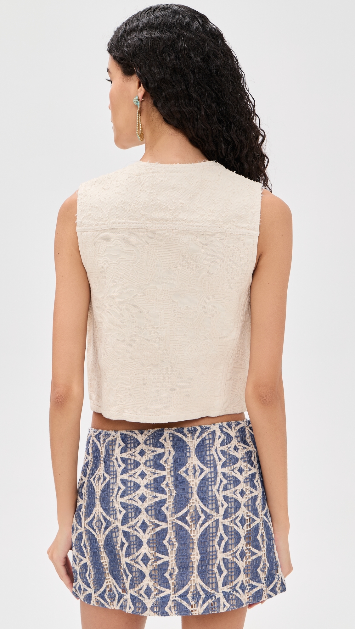 Lia Vest Ecru