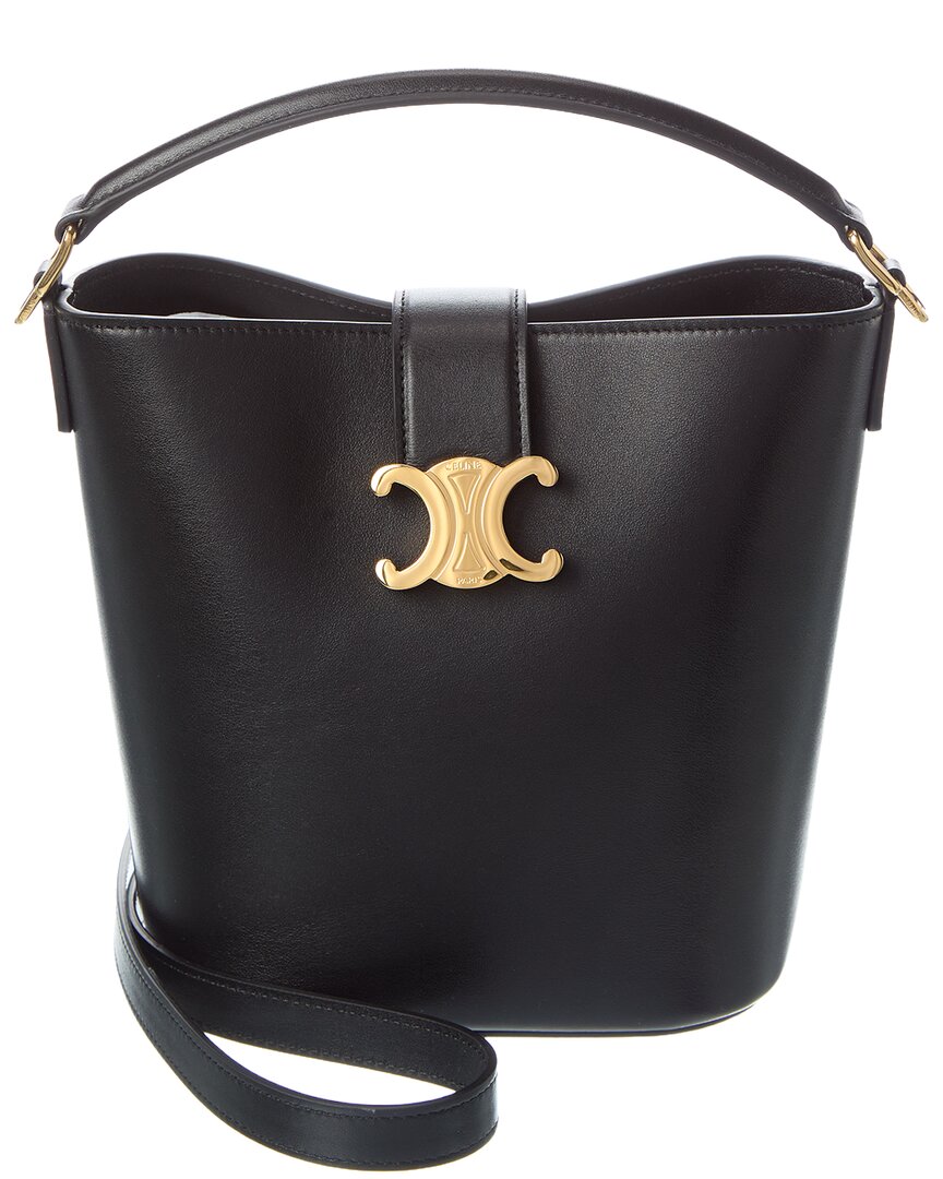 Louise Small Leather Bucket Bag