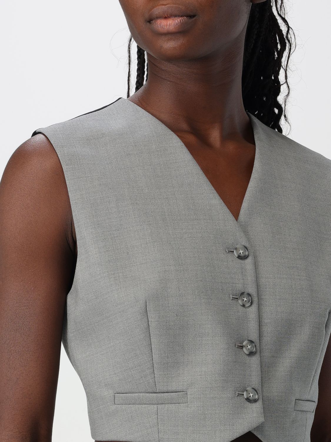 Waistcoat Woman color Grey