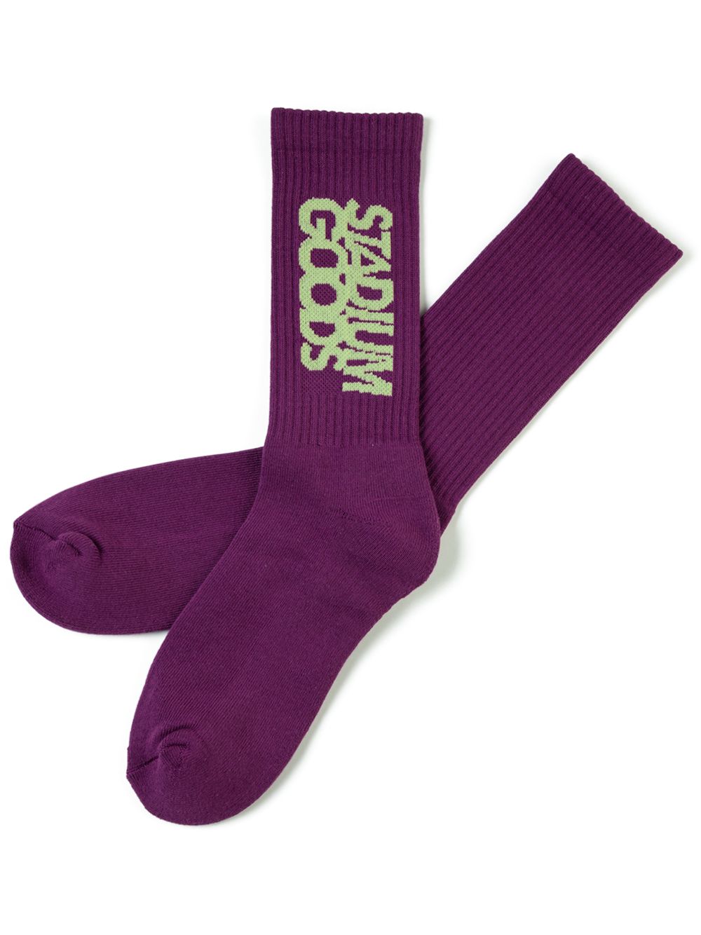 Logo "Plum" crew socks - Purple