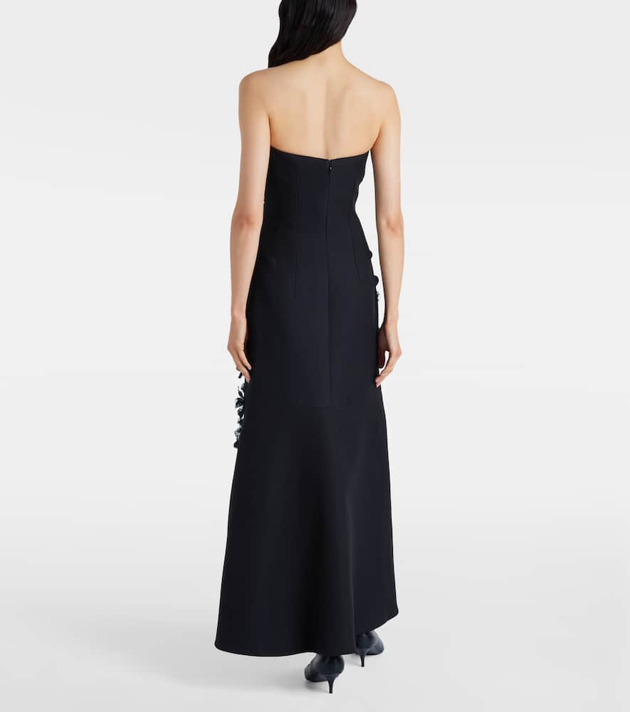 Leilani embellished strapless gown