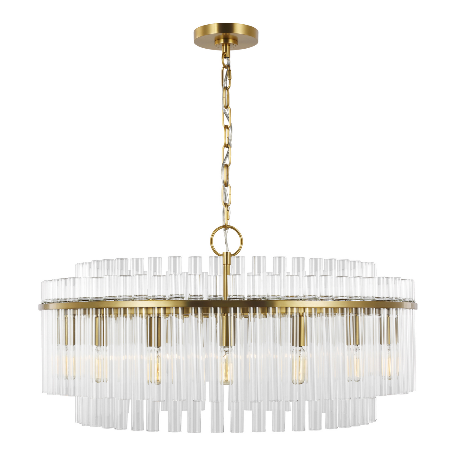 Beckett 16-Light Chandelier in Burnished Brass by Chapman & Myer