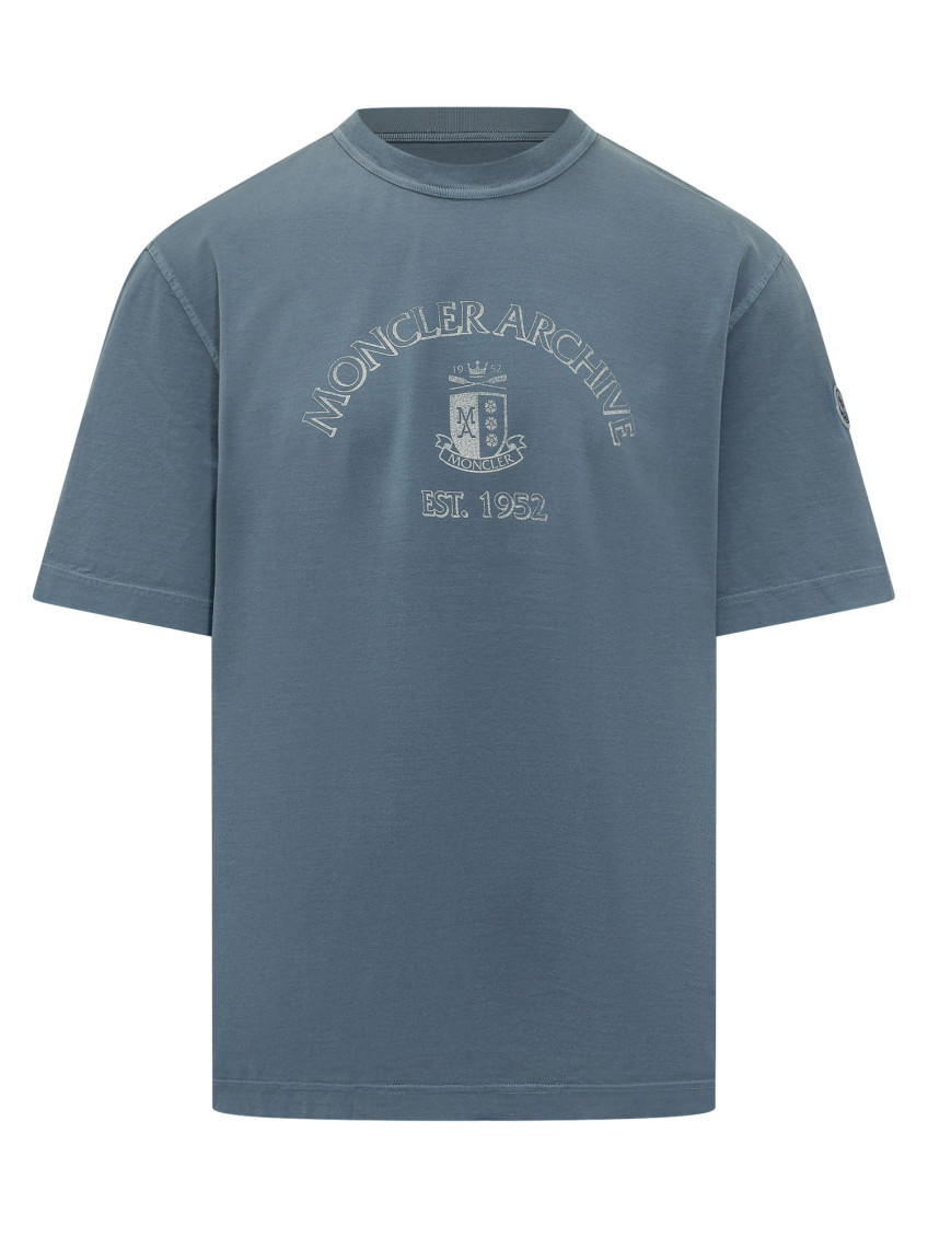 Blue Graphic Crew Neck T-Shirt