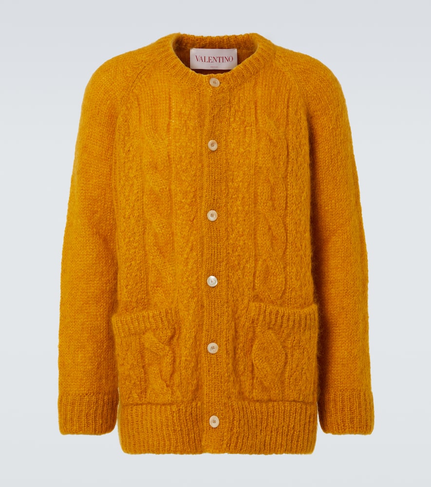 Mohair-blend cardigan