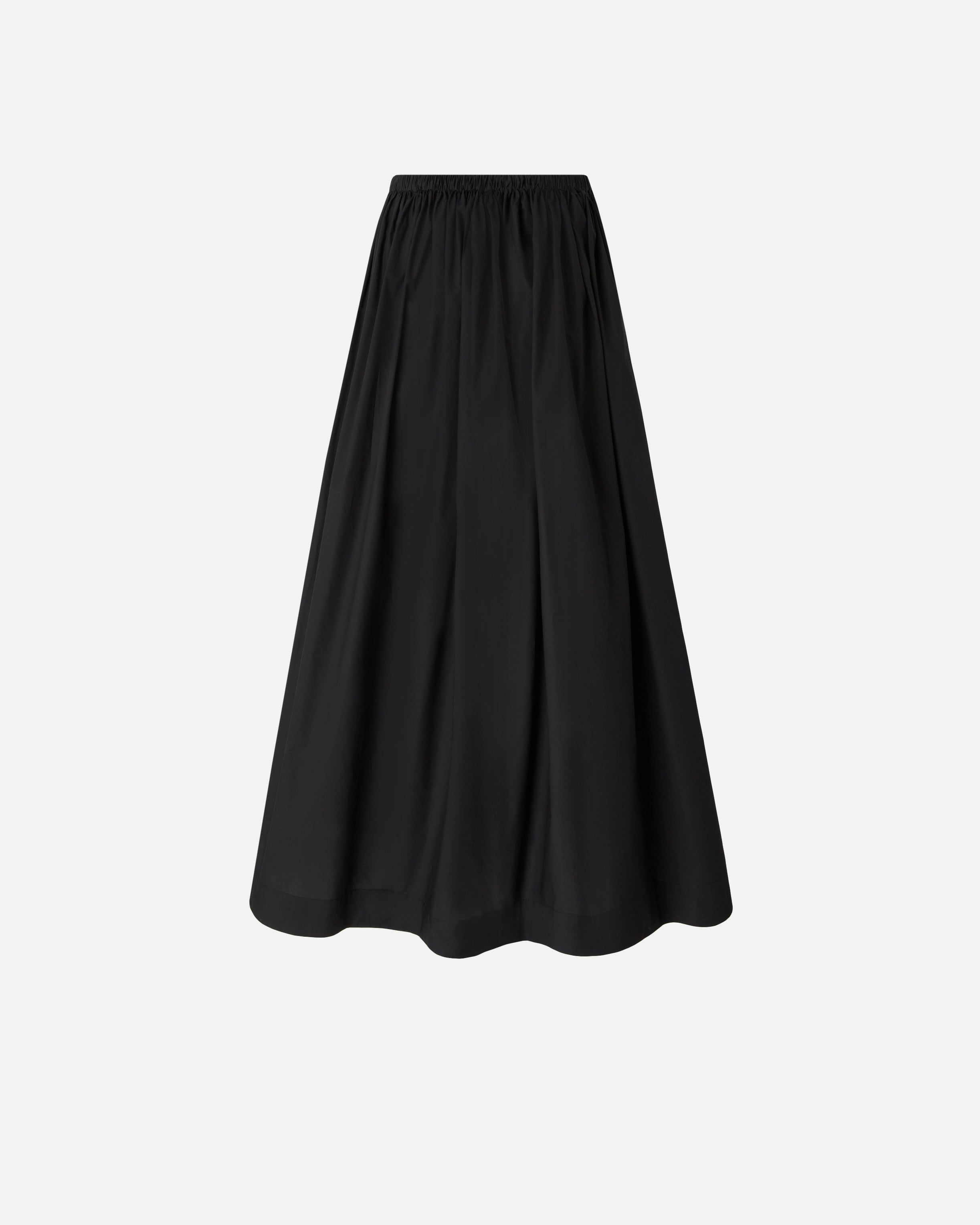Long skirt with elasticated waist - L