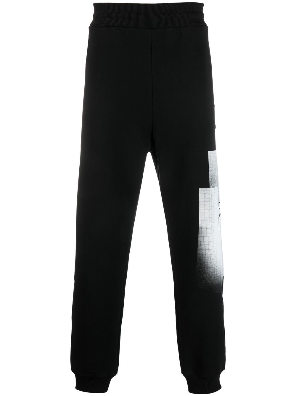 Brutalist logo-print track pants - Green