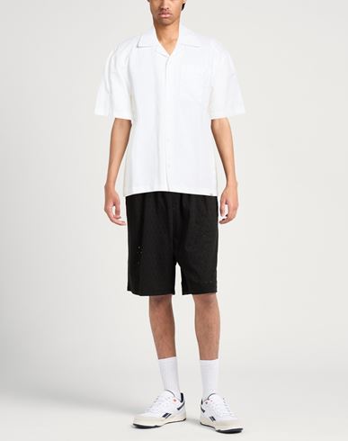 Man Shirt White Size M Linen, Cotton