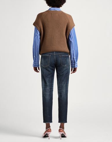 Woman Jeans Blue Size 0 Cotton, Elastane