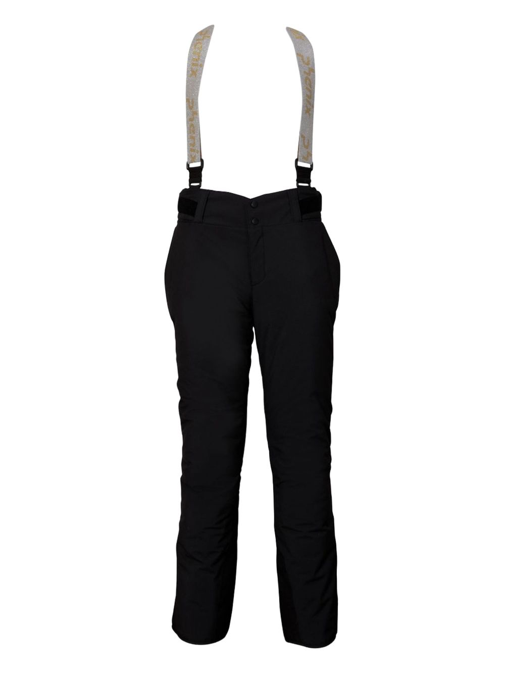 Thunderbolt suspender-detailed ski trousers - Black