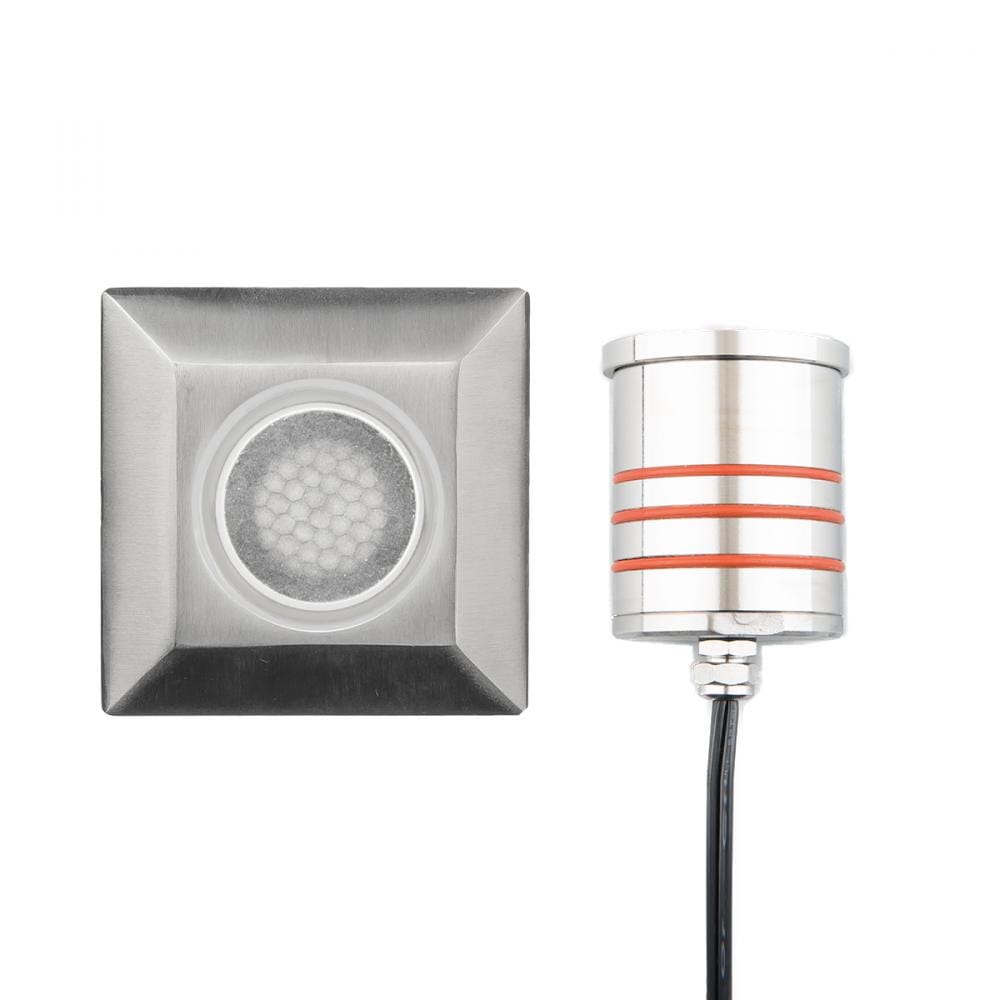 WAC Lighting 1-Light LED 2" 12V Indicator Light in Stainless Stee