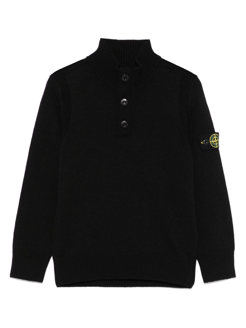 Compass-badge sweater - Black