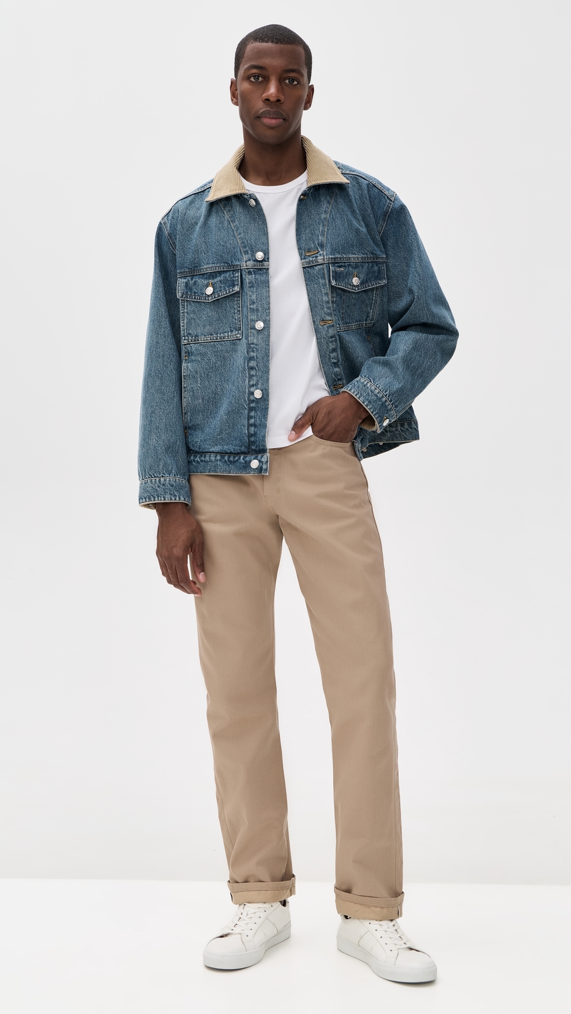 True Guy Selvedge Slacks Beige