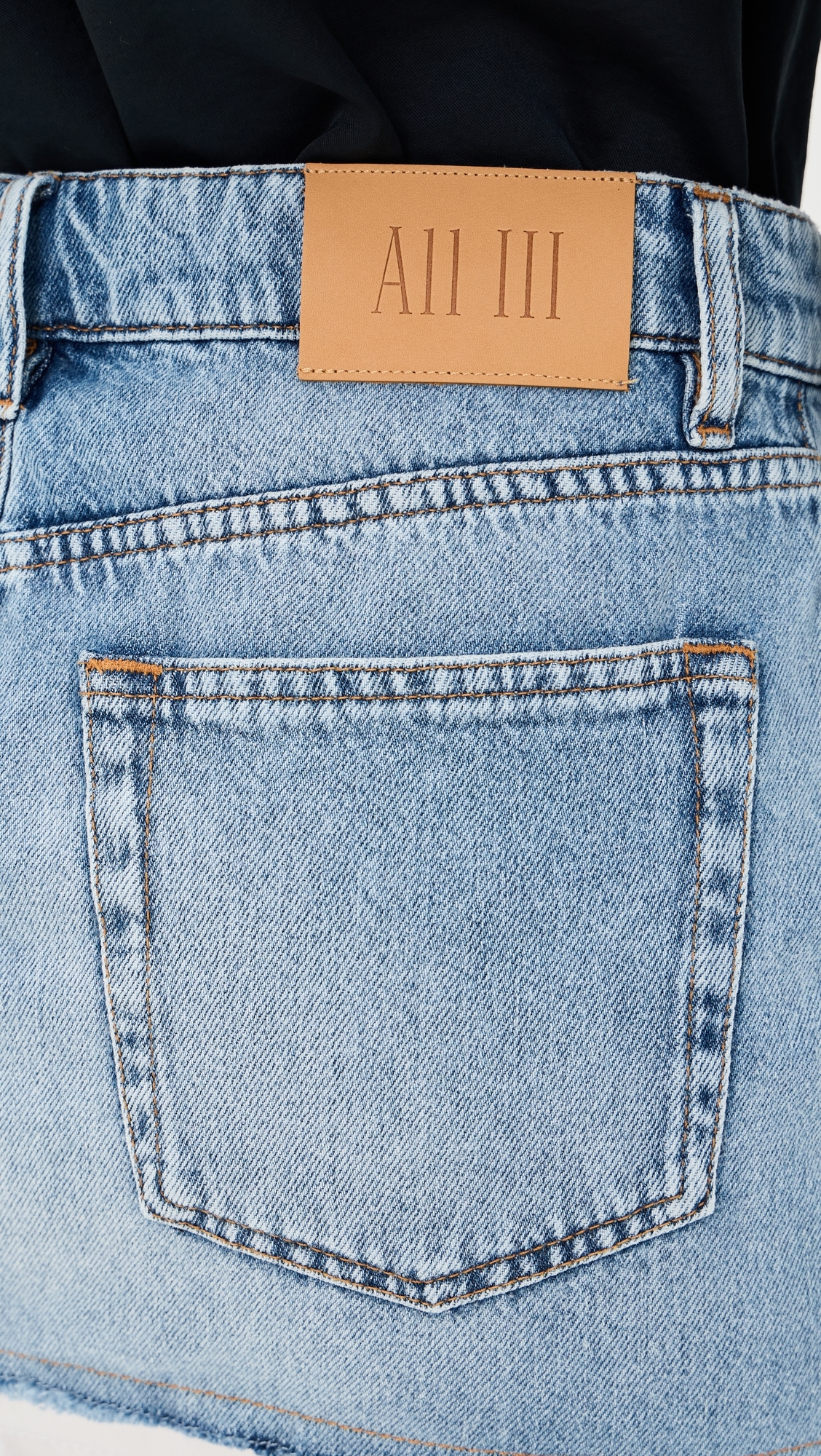 Nyra Mini Skirt Light Wash