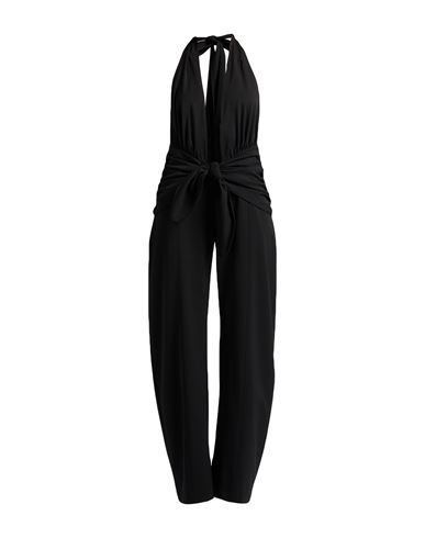 Woman Jumpsuit Black Size 6 Polyester, Virgin Wool, Elastane