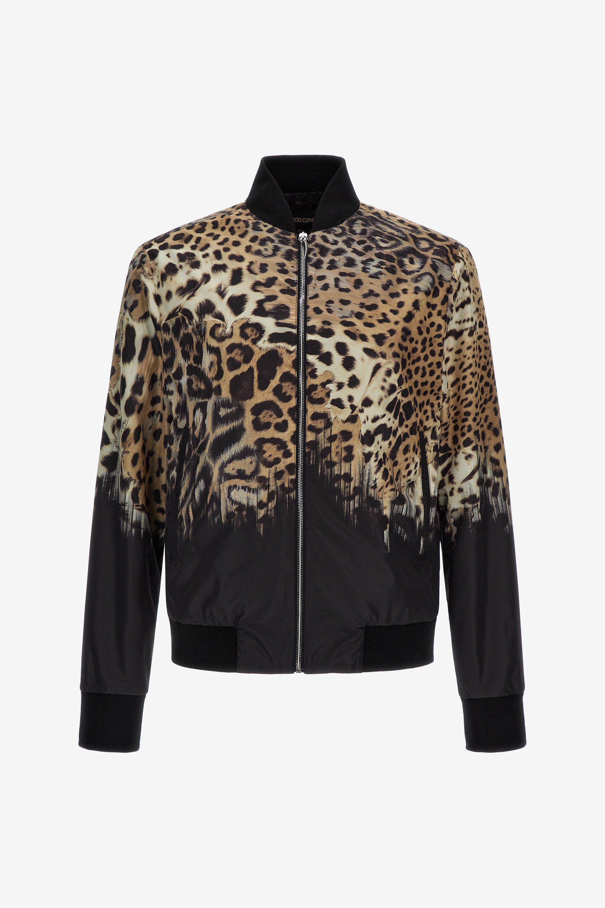 Jaguar Skin Print Bomber Jacket